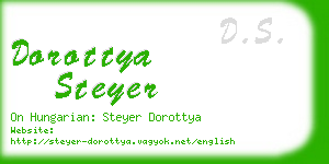 dorottya steyer business card